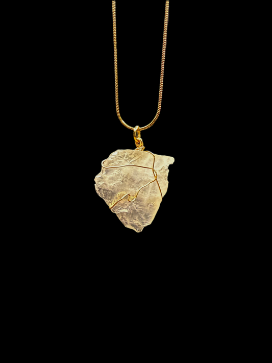 Hearts Embrace Rose Quartz Pendant