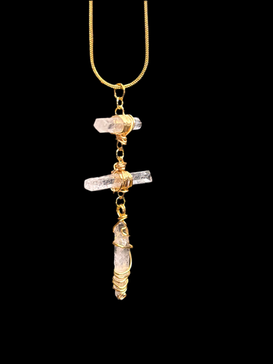 Trinity Quartz Necklace