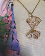Rose Quartz Goddess Necklace