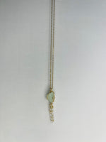Aquamarine/Quartz necklace
